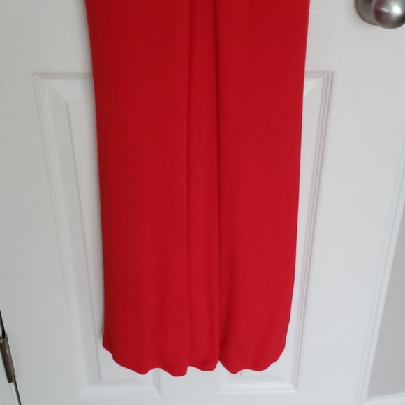 Red floor length evening gown David Meister - Picture 3 of 8